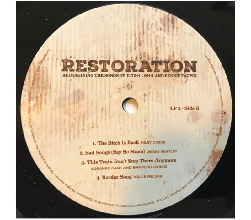 Виниловая пластинка VARIOUS ARTISTS – Restoration: Reimagining The Songs Of Elton John And Bernie Taupin, Kinodrive.kz — фото 5