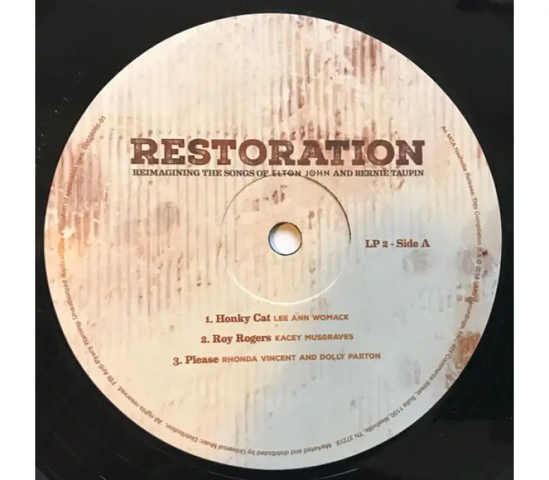 Виниловая пластинка VARIOUS ARTISTS – Restoration: Reimagining The Songs Of Elton John And Bernie Taupin, Kinodrive.kz — фото 6