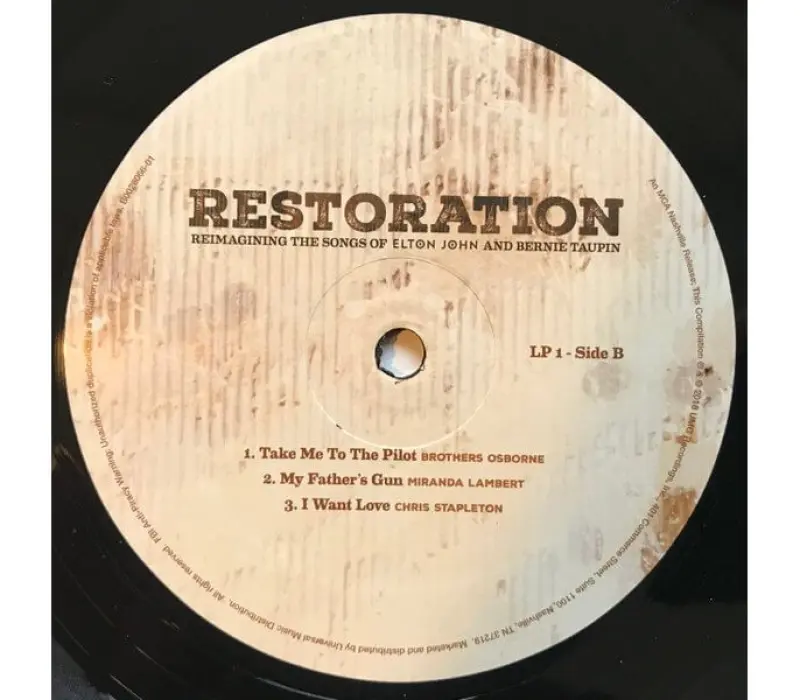 Виниловая пластинка VARIOUS ARTISTS – Restoration: Reimagining The Songs Of Elton John And Bernie Taupin, Kinodrive.kz — фото 7