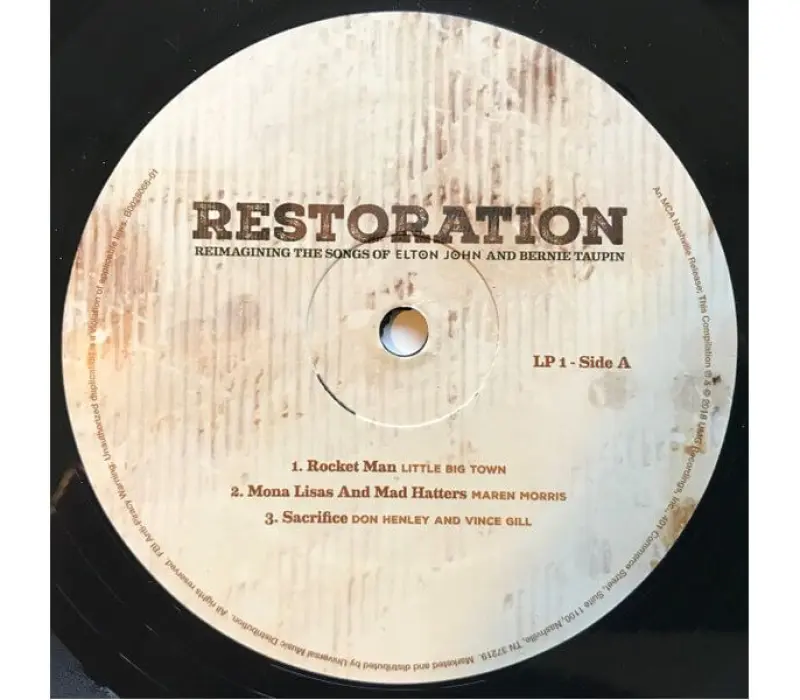 Виниловая пластинка VARIOUS ARTISTS – Restoration: Reimagining The Songs Of Elton John And Bernie Taupin, Kinodrive.kz — фото 8