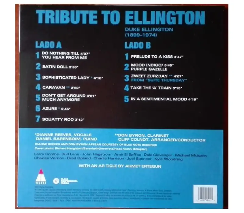 Виниловая пластинка DANIEL BARENBOIM – Tribute To Ellington, Kinodrive.kz — фото 6