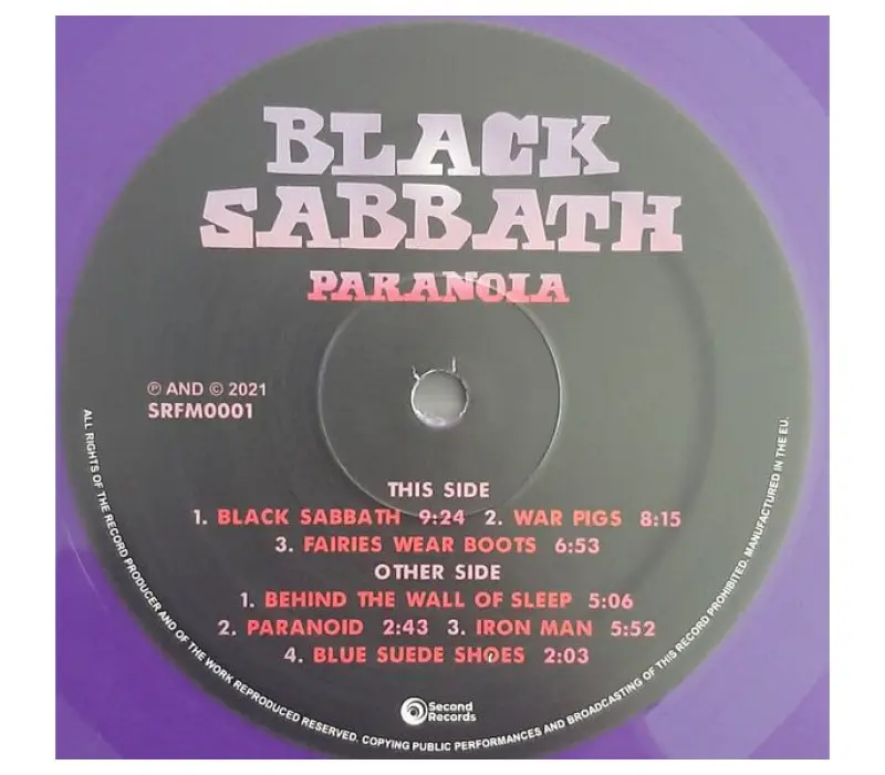 Виниловая пластинка BLACK SABBATH – Paranoia, Kinodrive.kz — фото 2