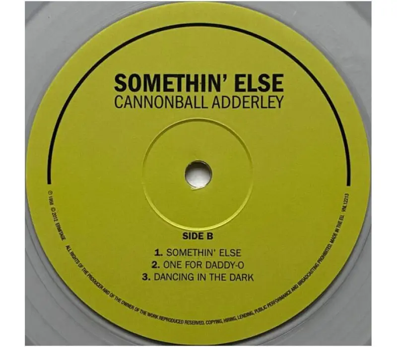 Виниловая пластинка CANNONBALL ADDERLEY – Somethin’ Else, Kinodrive.kz — фото 4