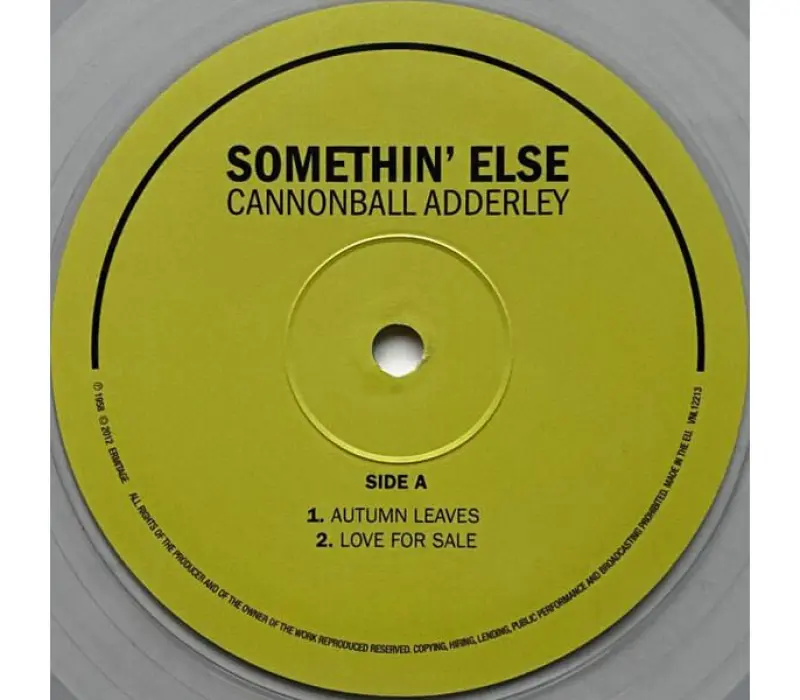Виниловая пластинка CANNONBALL ADDERLEY – Somethin’ Else, Kinodrive.kz — фото 6