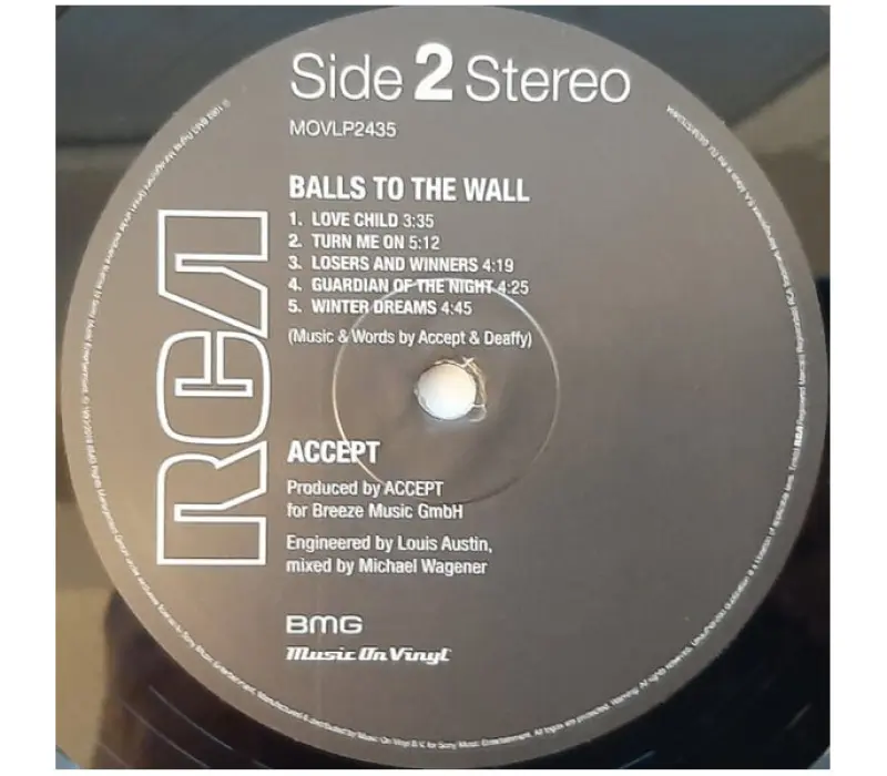 Виниловая пластинка Accept – Balls To The Wall, Kinodrive.kz — фото 2
