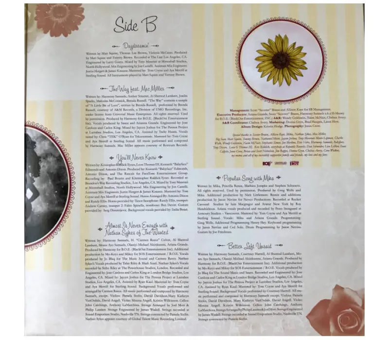 Виниловая пластинка ARIANA GRANDE – Yours Truly, Kinodrive.kz — фото 2