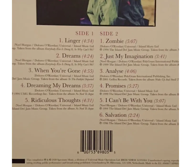 Виниловая пластинка The Cranberries – Dreams: The Collection, Kinodrive.kz — фото 2