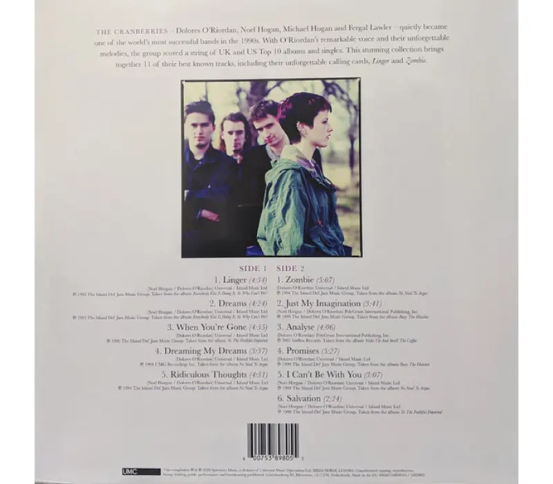 Виниловая пластинка The Cranberries – Dreams: The Collection, Kinodrive.kz — фото 4