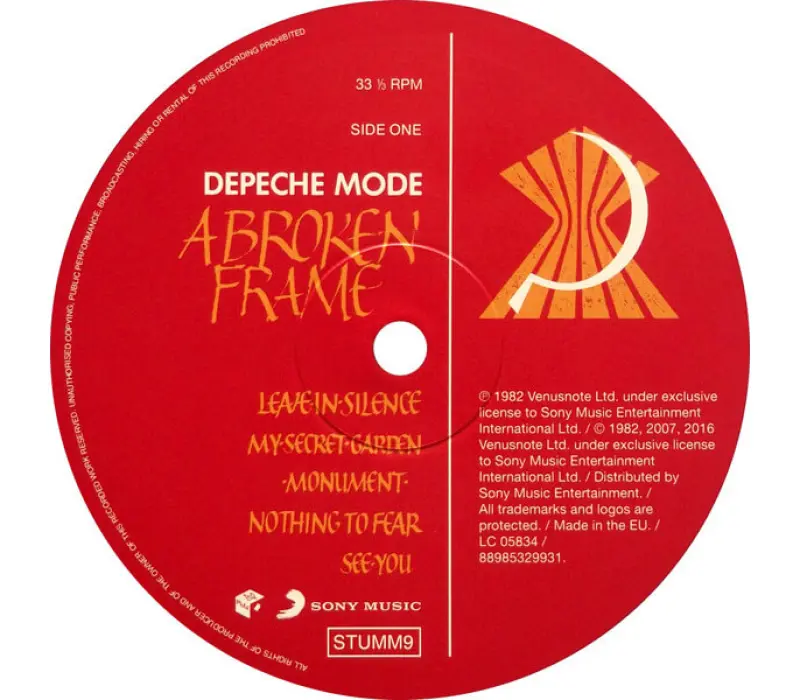 Виниловая пластинка Depeche Mode – A Broken Frame, Kinodrive.kz — фото 5