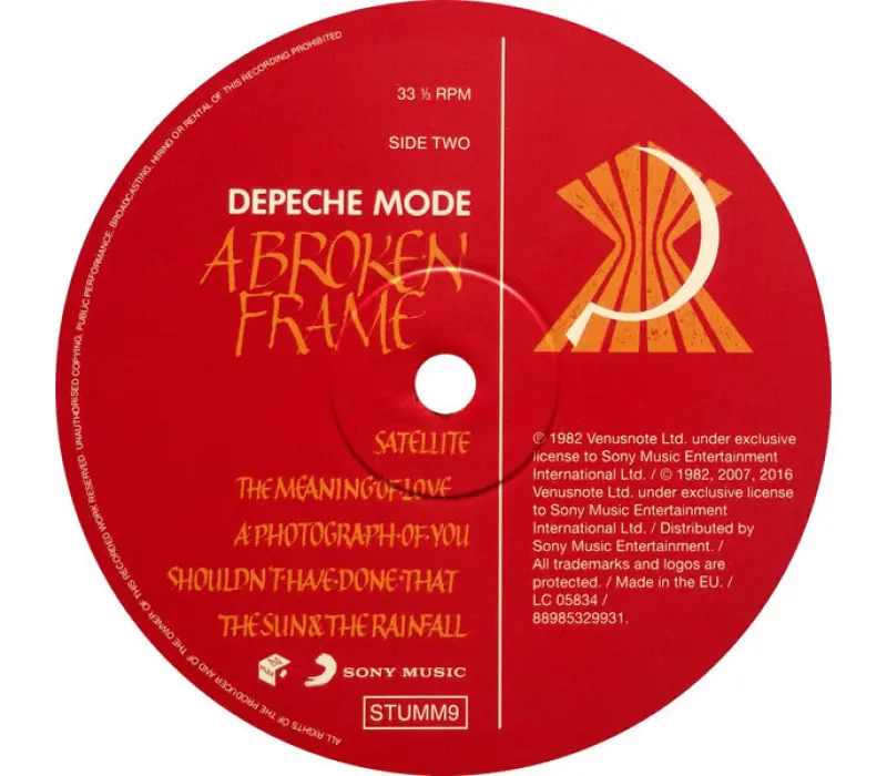 Виниловая пластинка Depeche Mode – A Broken Frame, Kinodrive.kz — фото 6