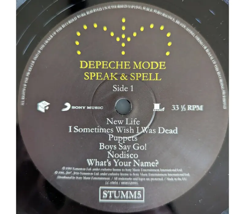 Виниловая пластинка Depeche Mode – Speak And Spell, Kinodrive.kz — фото 2