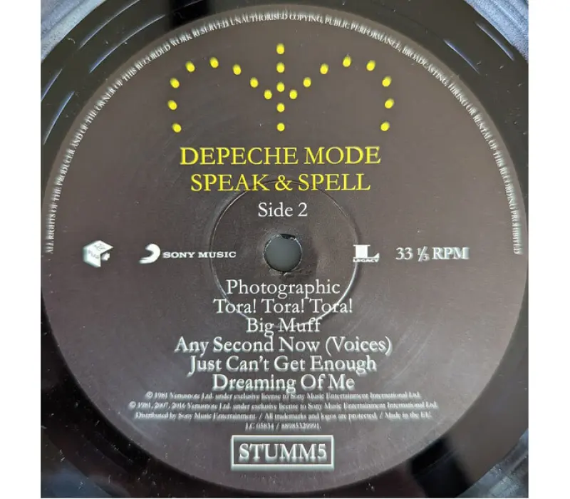 Виниловая пластинка Depeche Mode – Speak And Spell, Kinodrive.kz — фото 3