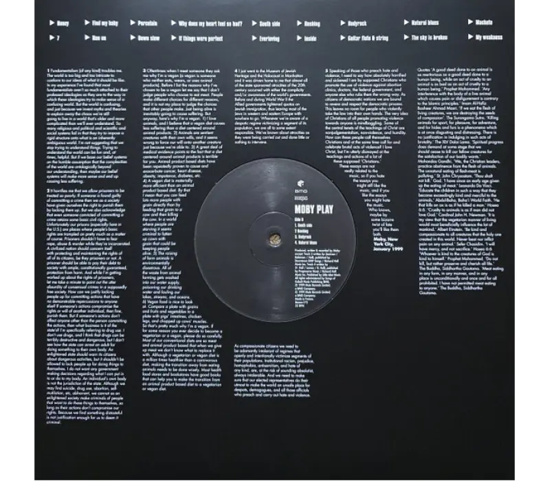 Виниловая пластинка Moby – Play, Kinodrive.kz — фото 3