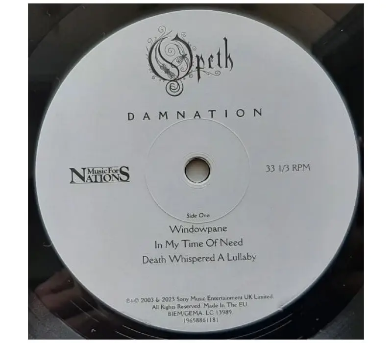 Виниловая пластинка Opeth – Damnation, Kinodrive.kz — фото 4
