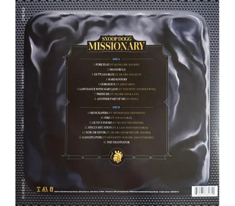Виниловая пластинка Snoop Dogg – Missionary, Kinodrive.kz — фото 6