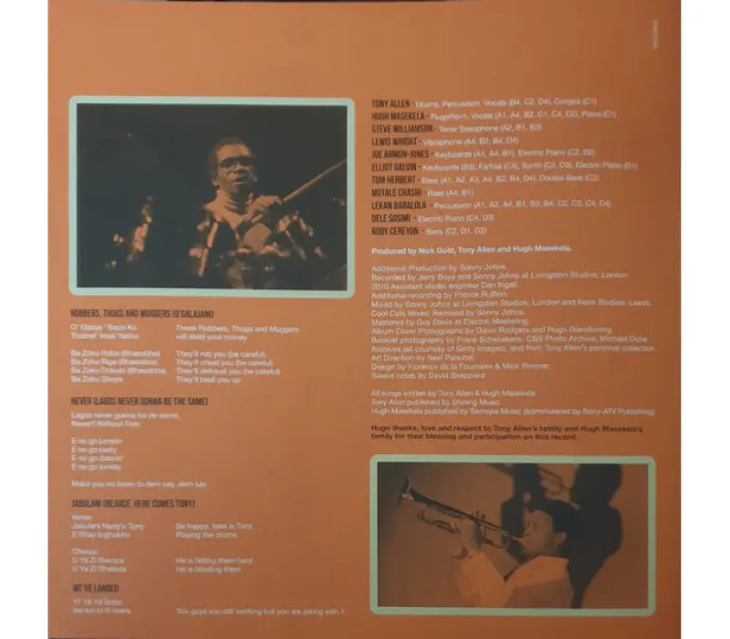 Виниловая пластинка Tony Allen And Hugh Masekela – Rejoice, Kinodrive.kz — фото 3