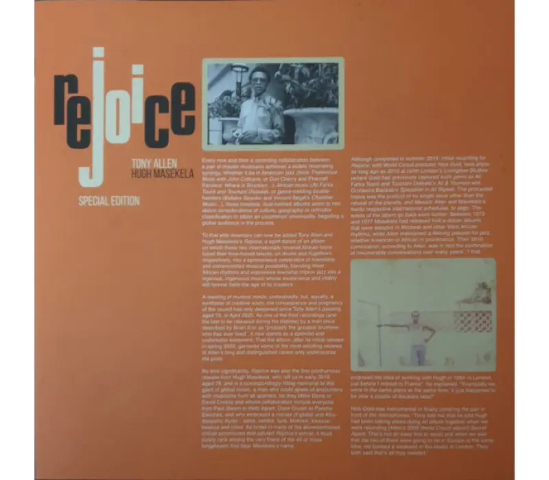 Виниловая пластинка Tony Allen And Hugh Masekela – Rejoice, Kinodrive.kz — фото 6