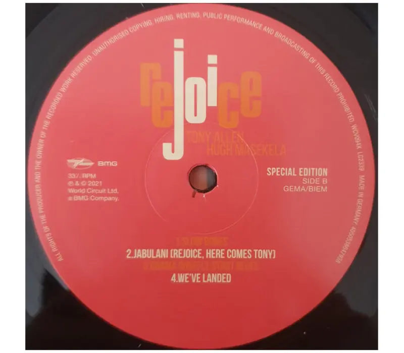 Виниловая пластинка Tony Allen And Hugh Masekela – Rejoice, Kinodrive.kz — фото 7