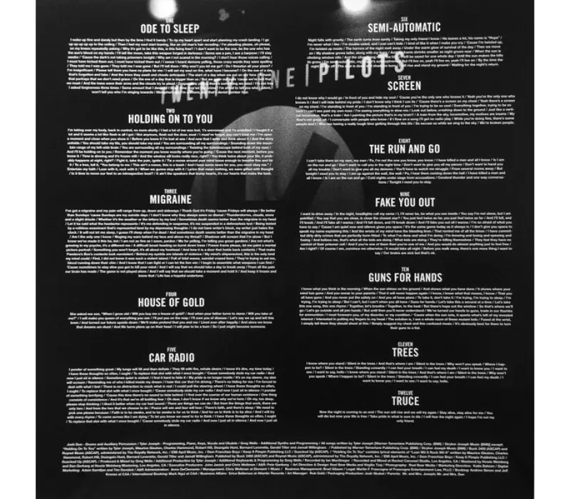 Виниловая пластинка Twenty One Pilots –  Vessel, Kinodrive.kz — фото 5