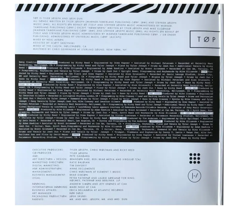 Виниловая пластинка Twenty One Pilots – Blurryface, Kinodrive.kz — фото 12