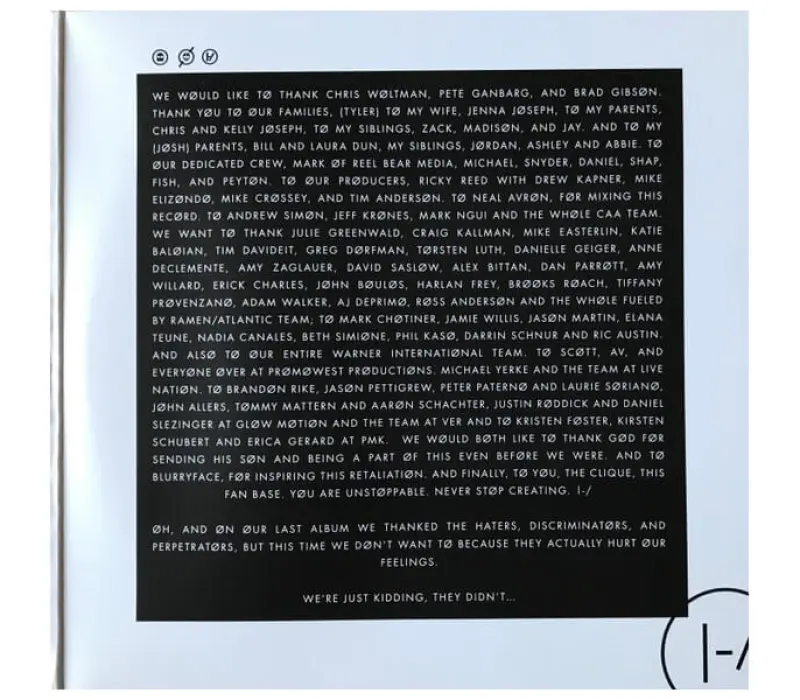 Виниловая пластинка Twenty One Pilots – Blurryface, Kinodrive.kz — фото 13