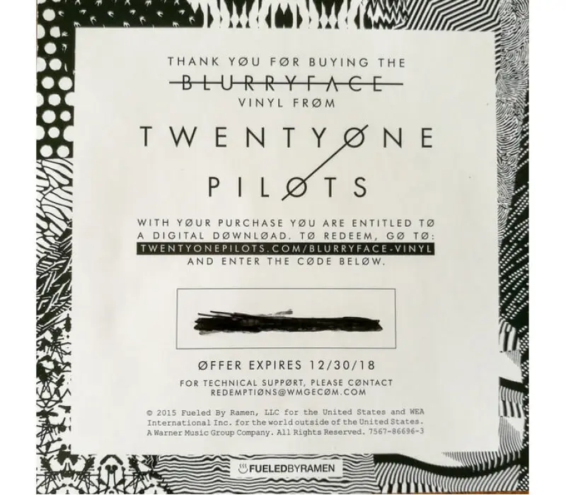 Виниловая пластинка Twenty One Pilots – Blurryface, Kinodrive.kz — фото 3