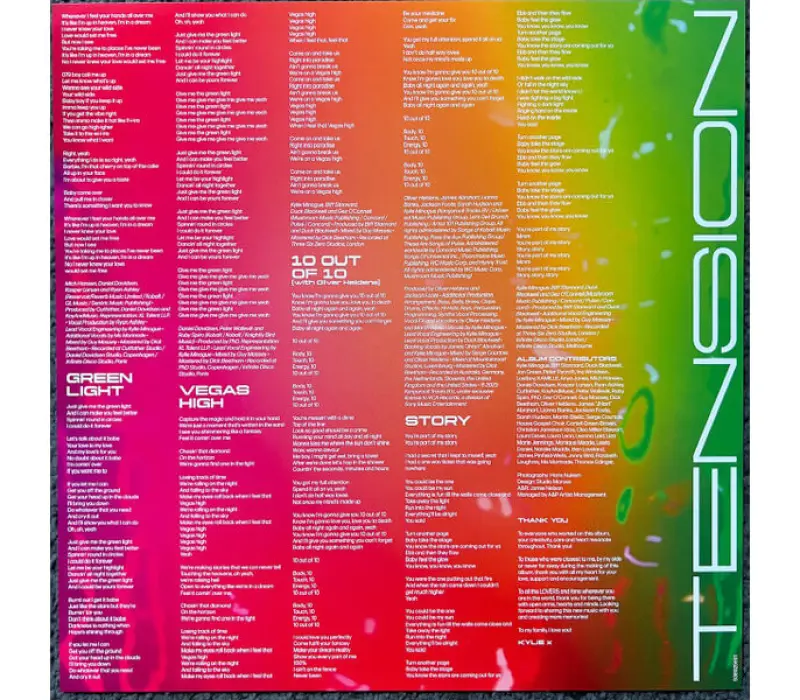 Виниловая пластинка Kylie Minogue – Tension, Kinodrive.kz — фото 4