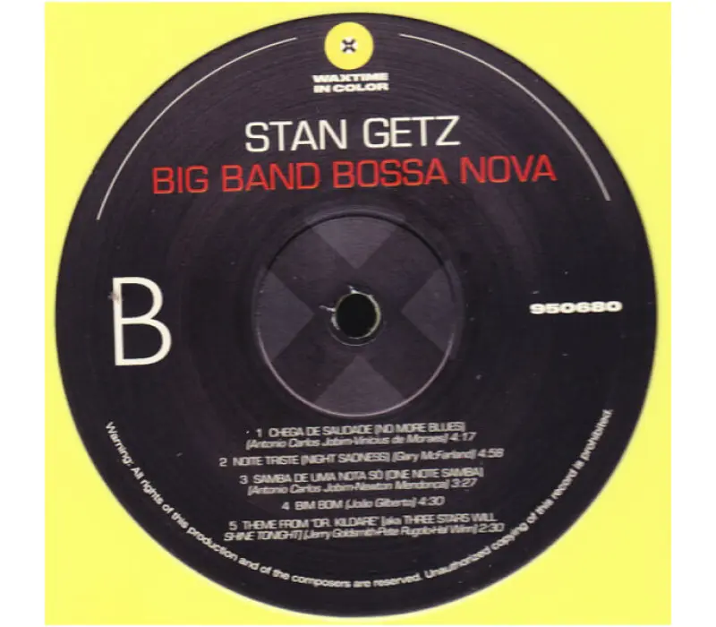 Виниловая пластинка Stan Getz – Big Band Bossa Nova, Kinodrive.kz — фото 3