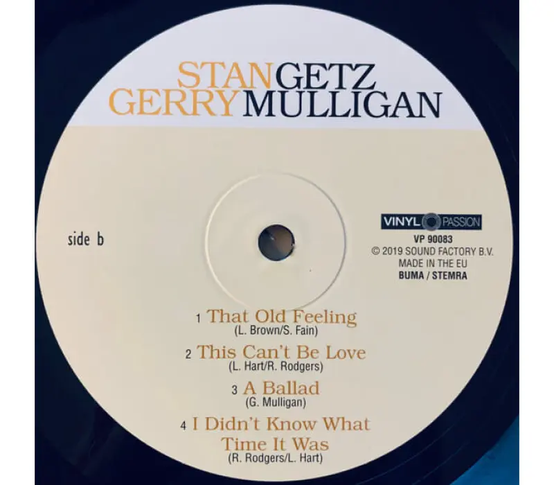Виниловая пластинка Stan Getz, Gerry Mulligan – Getz Meets Mulligan In HI-FI, Kinodrive.kz — фото 2