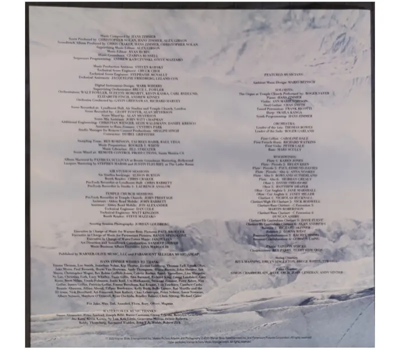 Виниловая пластинка Hans Zimmer – Interstellar (Original Motion Picture Soundtrack), Kinodrive.kz — фото 4