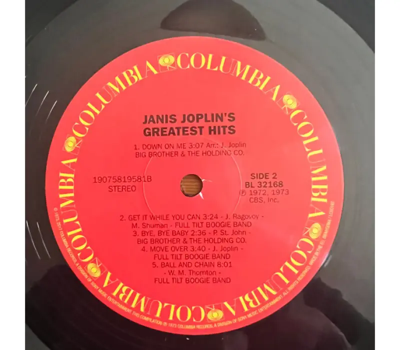 Виниловая пластинка Janis Joplin – Janis Joplin's Greatest Hits, Kinodrive.kz — фото 2