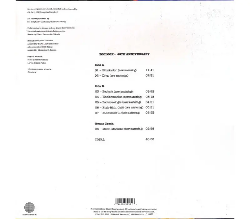 Виниловая пластинка Jean-Michel Jarre – Zoolook, Kinodrive.kz — фото 2