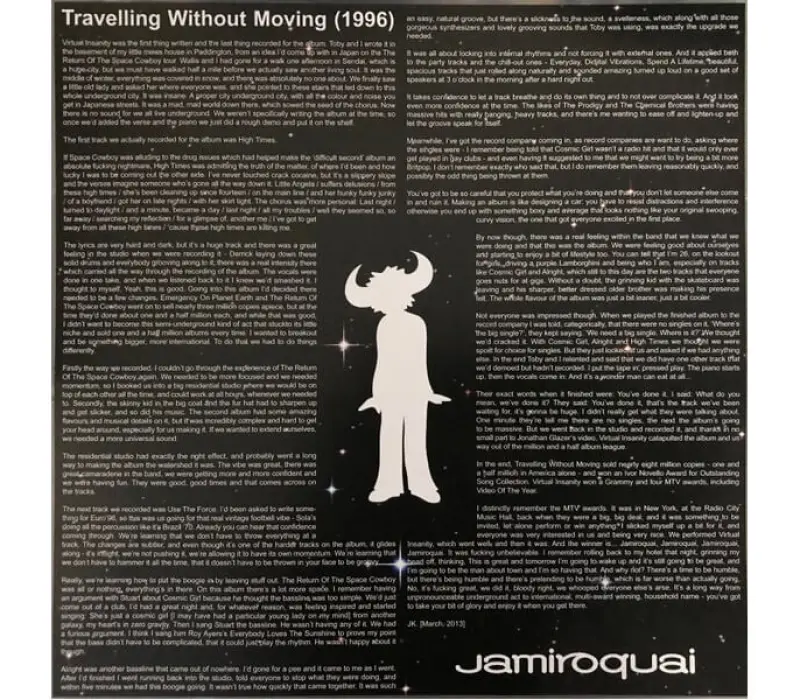 Виниловая пластинка Jamiroquai – Travelling Without Moving, Kinodrive.kz — фото 5