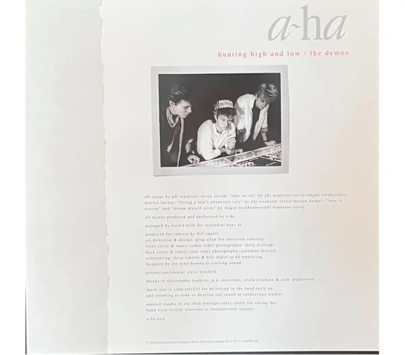 Виниловая пластинка A-HA – Hunting High And Low / The Demos, Kinodrive.kz — фото 2