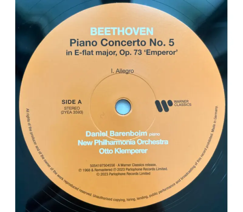 Виниловая пластинка Barenboim Daniel - Klemperer Otto	- Beethoven - Emperor Concerto, Kinodrive.kz — фото 2