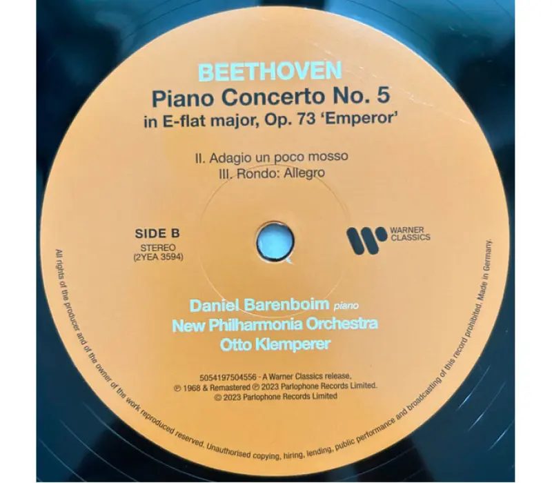 Виниловая пластинка Barenboim Daniel - Klemperer Otto	- Beethoven - Emperor Concerto, Kinodrive.kz — фото 3