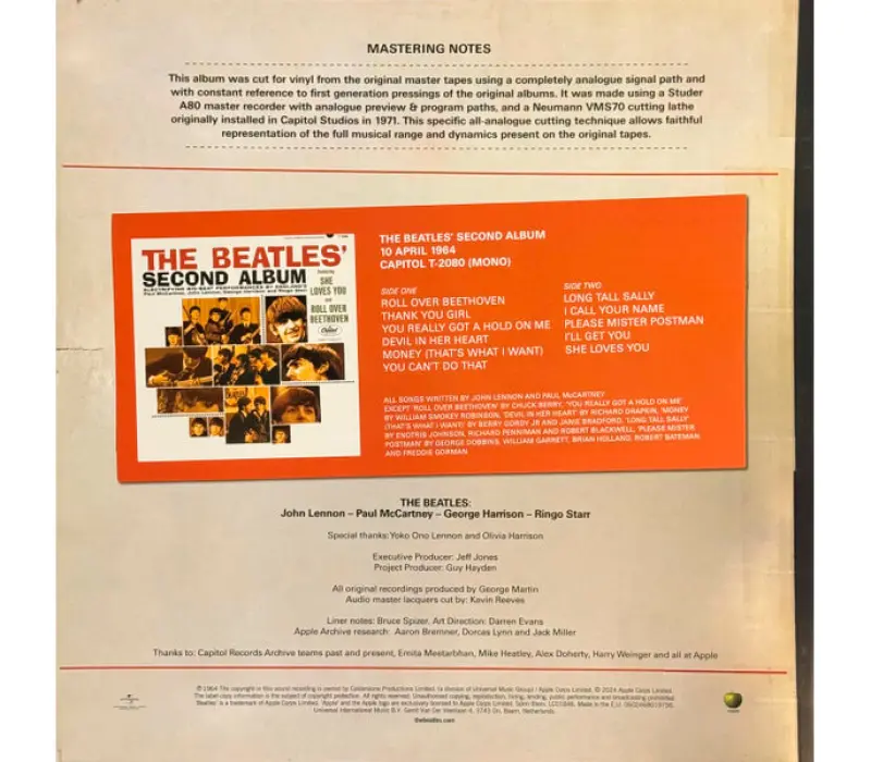 Виниловая пластинка The Beatles – The Beatles' Second Album, Kinodrive.kz — фото 2