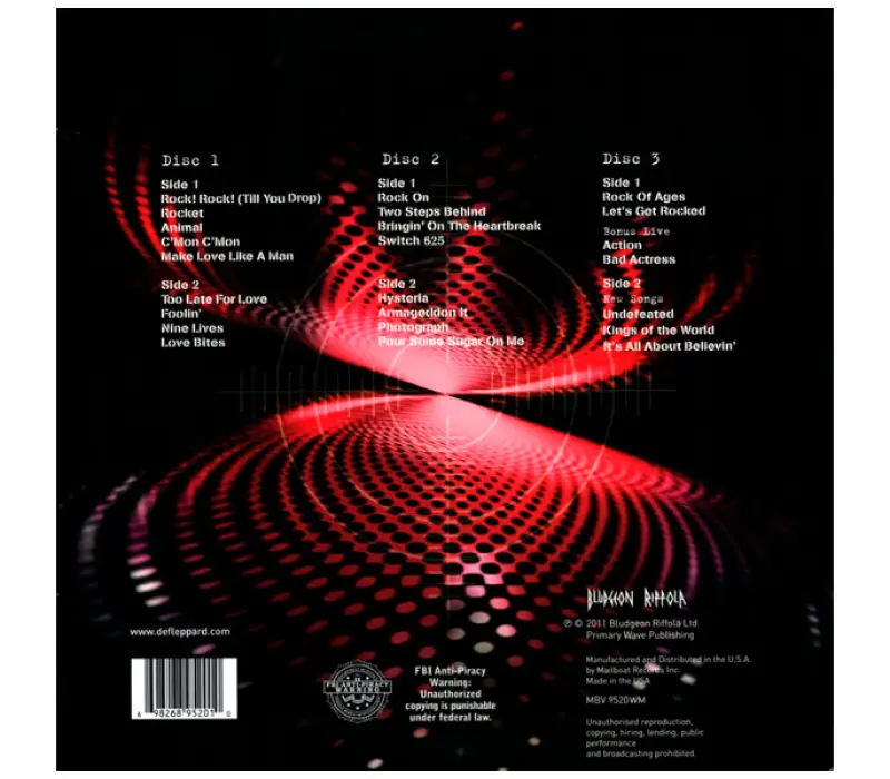 Виниловая пластинка Def Leppard – Mirror Ball - Live & More, Kinodrive.kz — фото 8