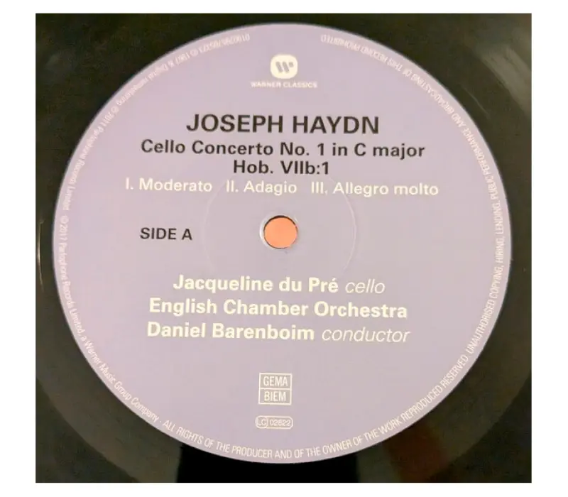 Виниловая пластинка Jacqueline Du Pre - Haydn: Cello Concerto In C, Kinodrive.kz — фото 3