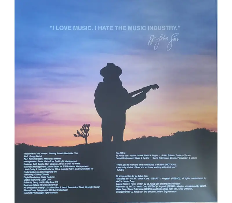 Виниловая пластинка Kaleo – Mixed Emotions (LIMITED BLUE & BLACK MARBLED VINYL EDITION), Kinodrive.kz — фото 7