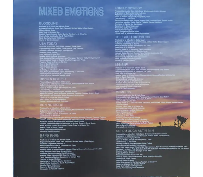 Виниловая пластинка Kaleo – Mixed Emotions (LIMITED BLUE & BLACK MARBLED VINYL EDITION), Kinodrive.kz — фото 8