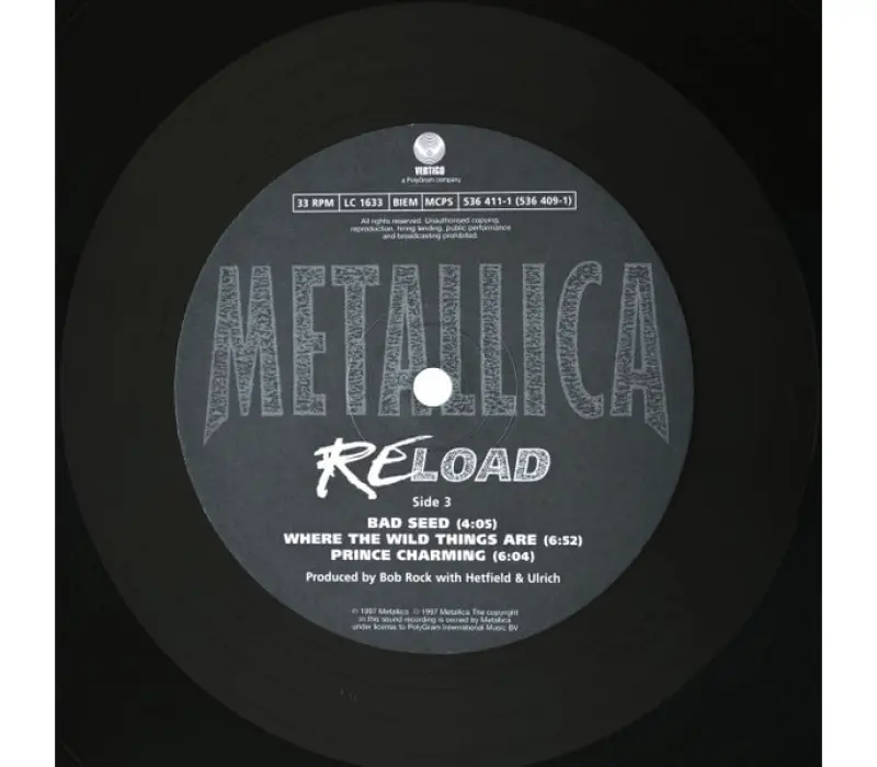 Виниловая пластинка Metallica – Reload, Kinodrive.kz — фото 7