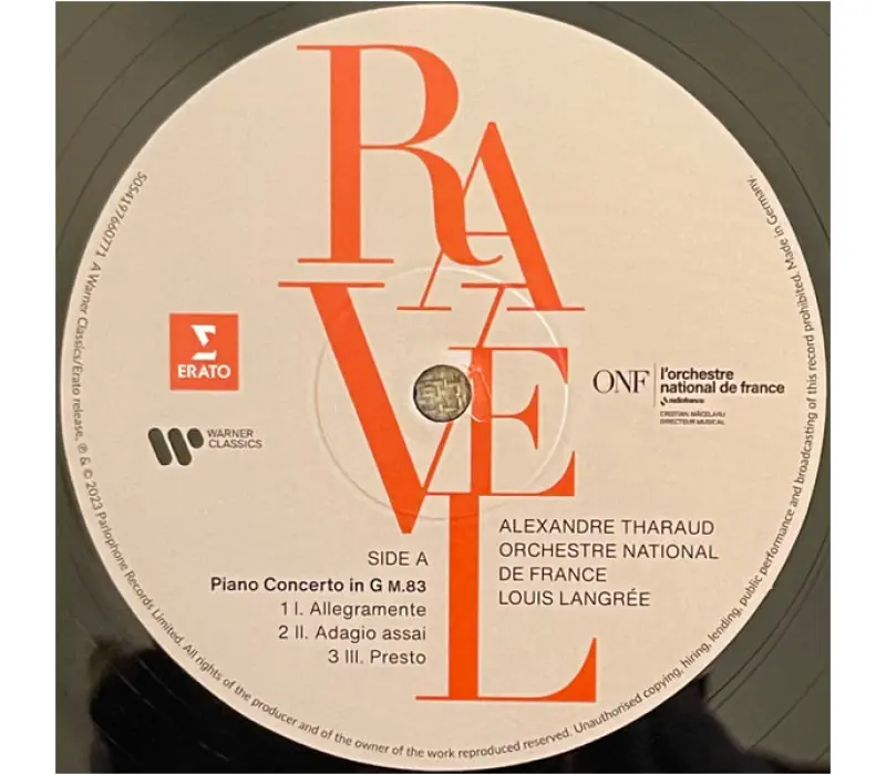 Виниловая пластинка Alexandre Tharaud, Louis Langrée, Orchestre National De France – Piano Concertos, Kinodrive.kz — фото 4