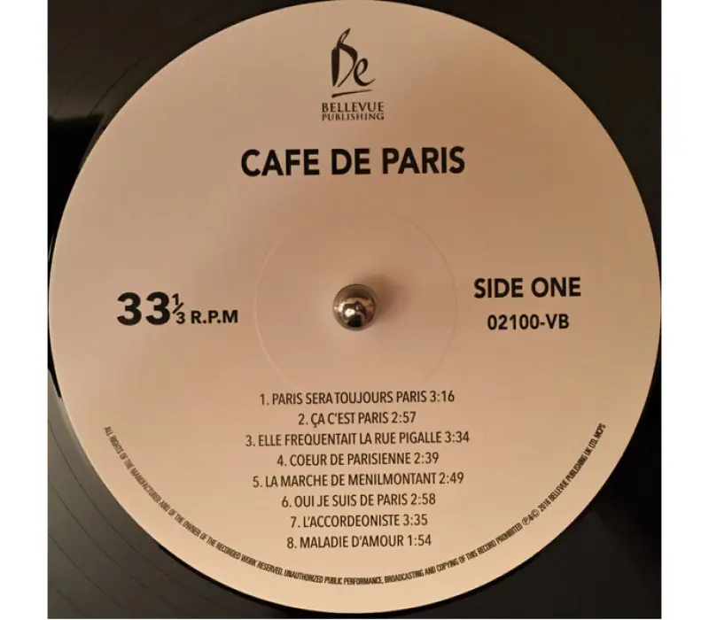 Виниловая пластинка Various Artists –  Cafe De Paris, Kinodrive.kz — фото 3