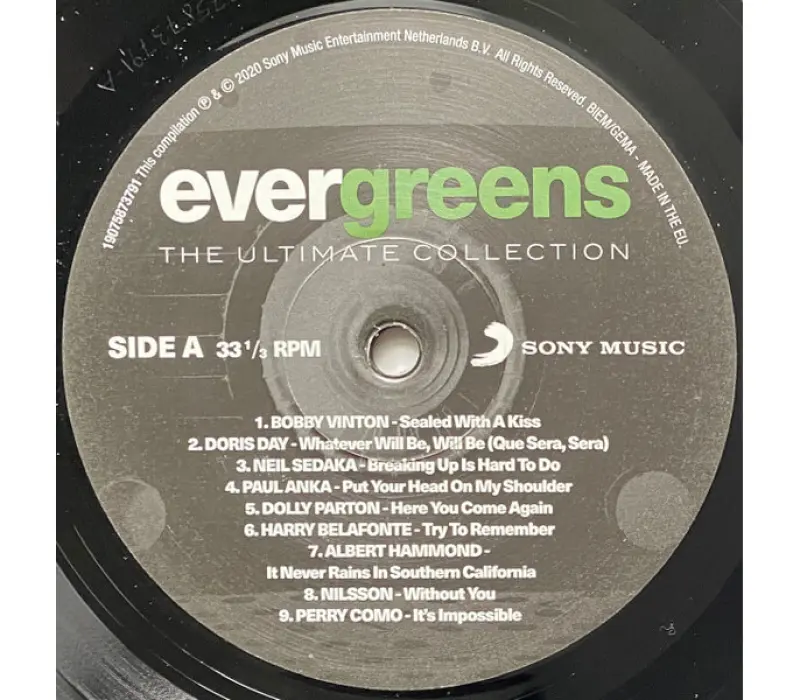 Виниловая пластинка Various Artists –  Evergreens - The Ultimate Collection, Kinodrive.kz — фото 3