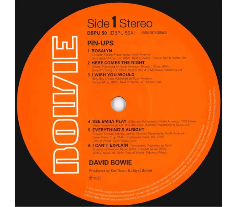 Виниловая пластинка David Bowie – Pinups, Kinodrive.kz — фото 5