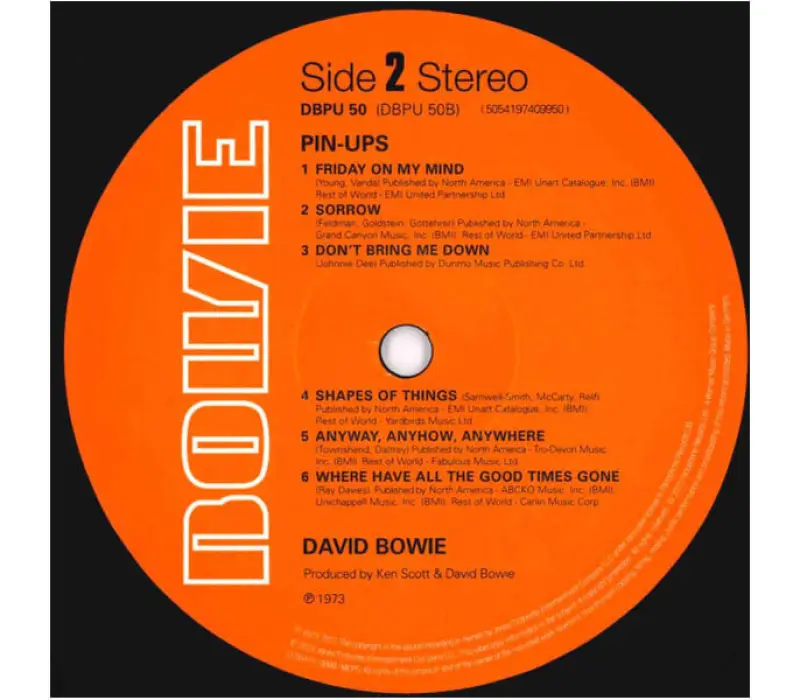 Виниловая пластинка David Bowie – Pinups, Kinodrive.kz — фото 7