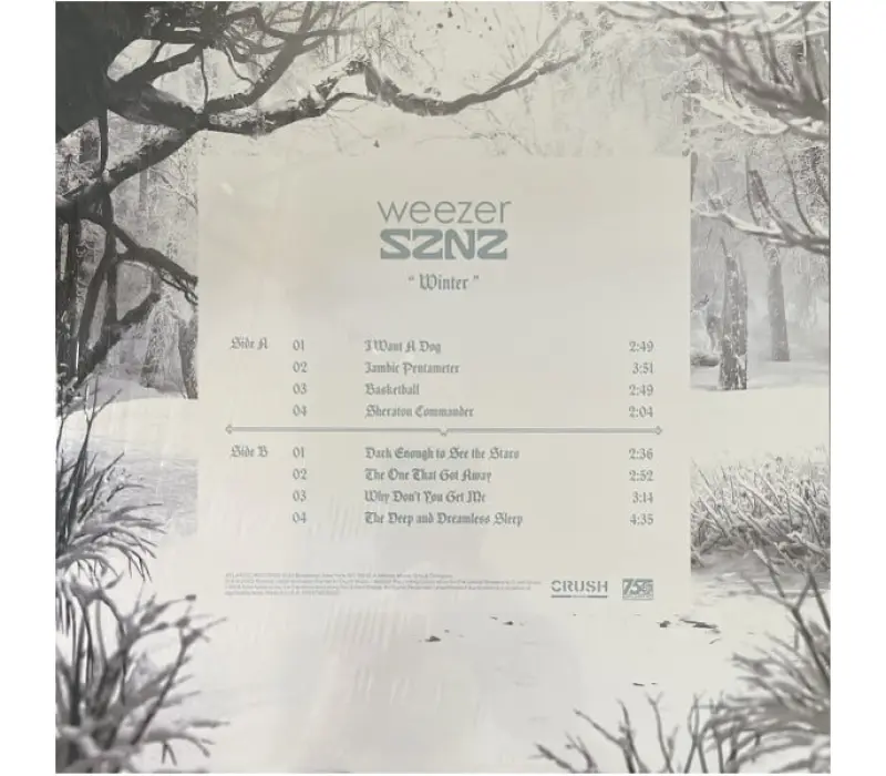 Виниловая пластинка Weezer – SZNZ: Winter, Kinodrive.kz — фото 5