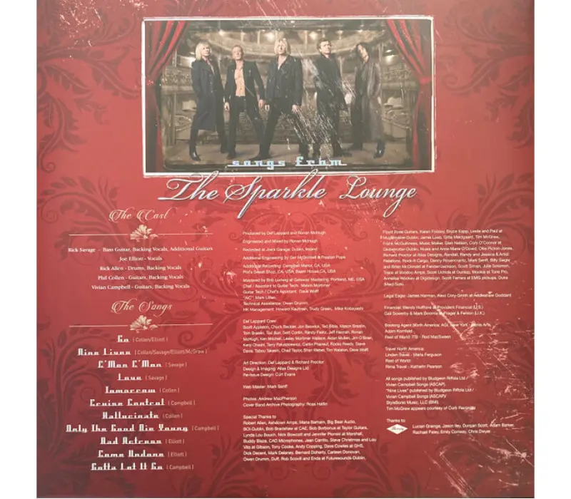 Виниловая пластинка Def Leppard – Songs From The Sparkle Lounge, Kinodrive.kz — фото 3