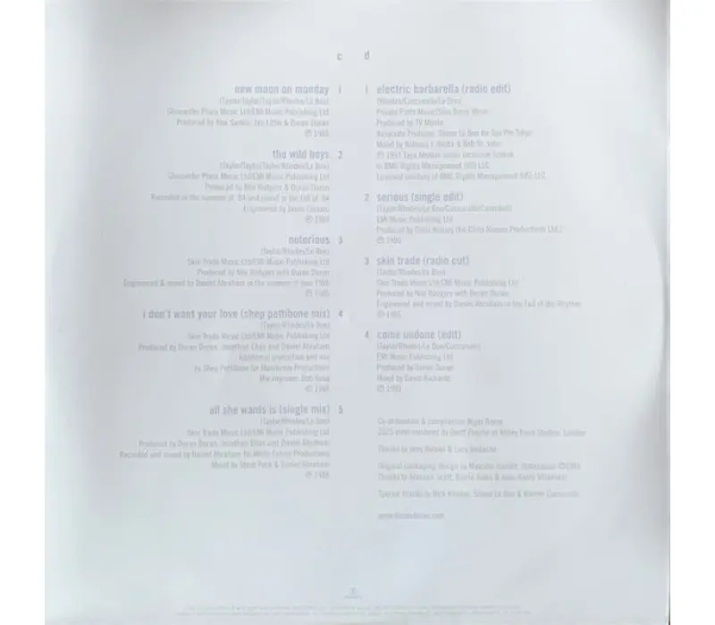 Виниловая пластинка Duran Duran – Greatest, Kinodrive.kz — фото 2